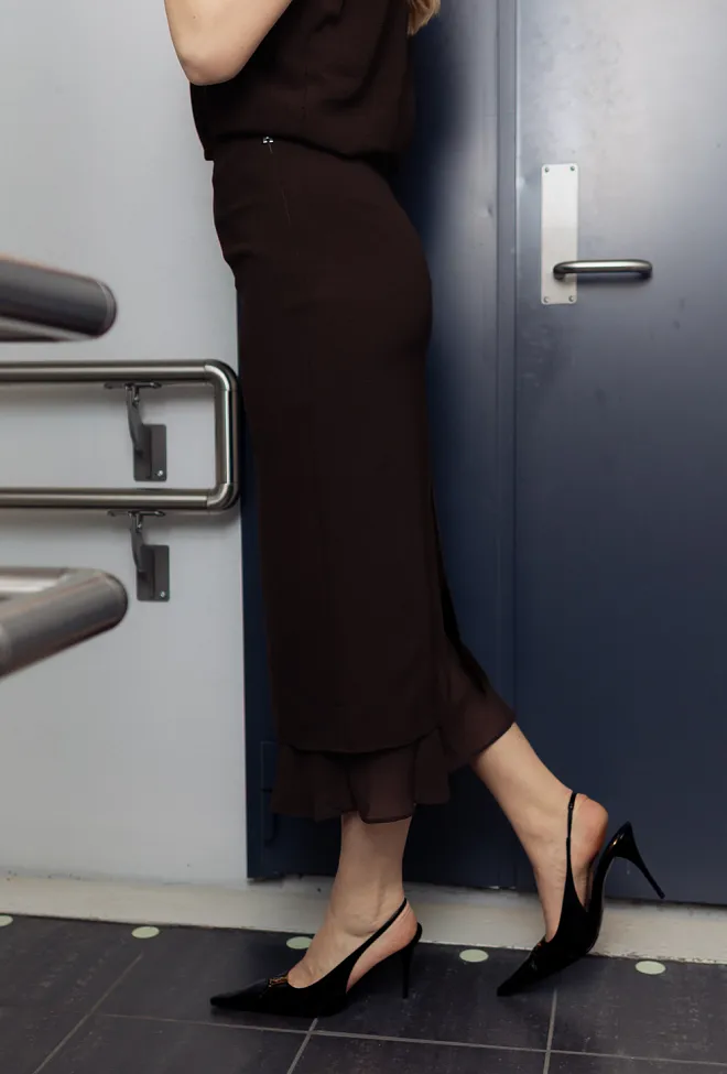 Rotate Midi Skirt W Two Layers Mole skjørt 3