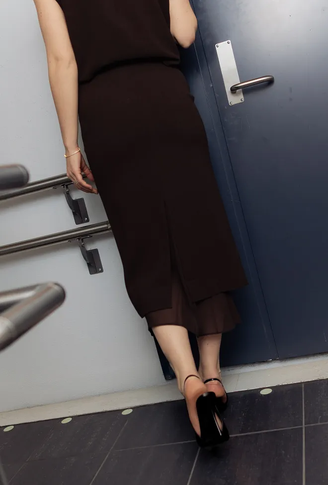 Rotate Midi Skirt W Two Layers Mole skjørt 4