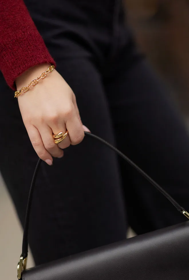 Caroline svedbom Betty Chain Bracelet Gold armbånd 3