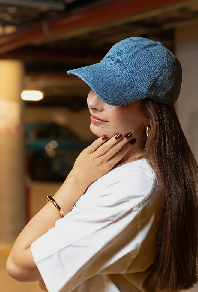 Anine bing Jeremy Baseball Cap AB Shadow Blue caps 3