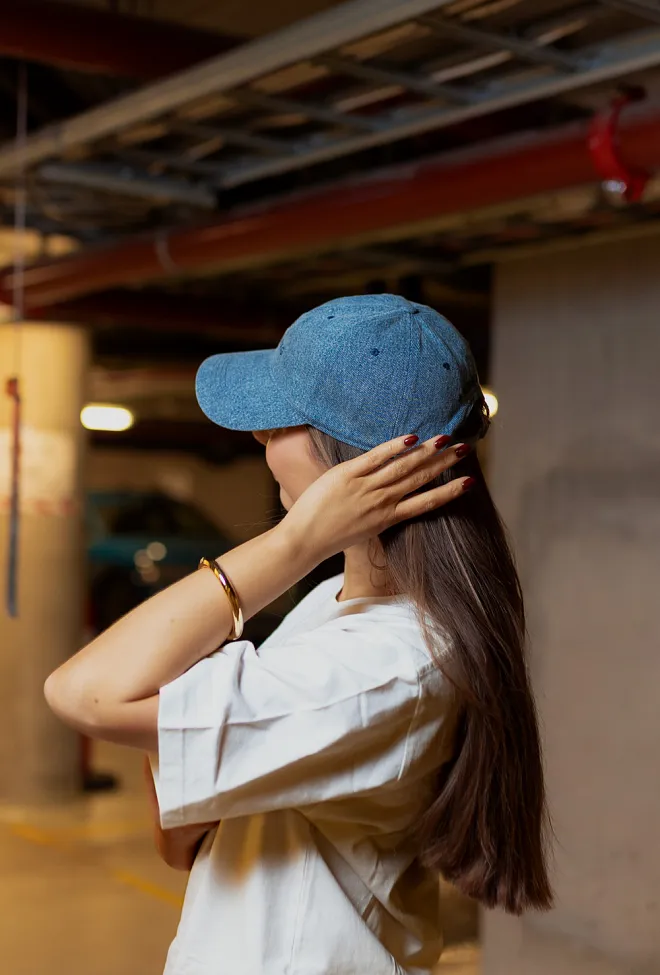Anine bing Jeremy Baseball Cap AB Shadow Blue caps 4