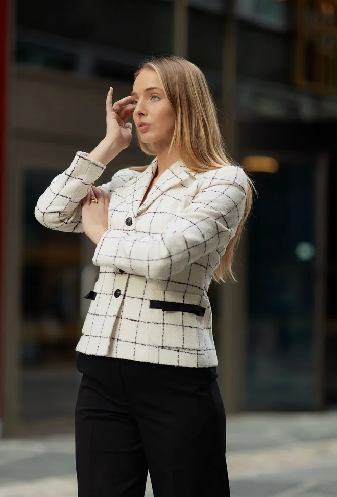 Andiata Madie Blazer Check dressjakke 3
