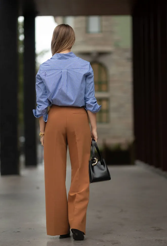 Hiil studio Natalia Pants Cognac dressbukse 5