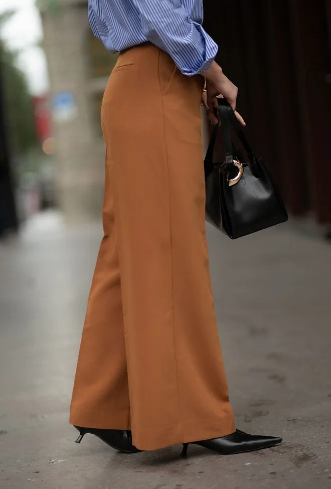 Hiil studio Natalia Pants Cognac dressbukse 6