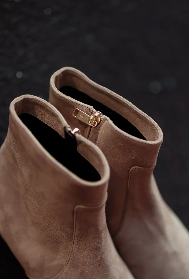 Anine bing Freya Flat Boots Sand Suede støvletter 5
