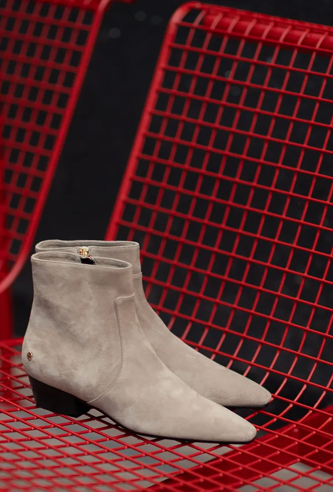 Anine bing Freya Flat Boots Sand Suede støvletter