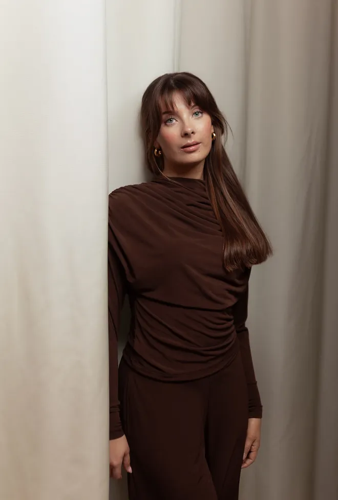 Viveh Mirel Blouse Mocha topp genser