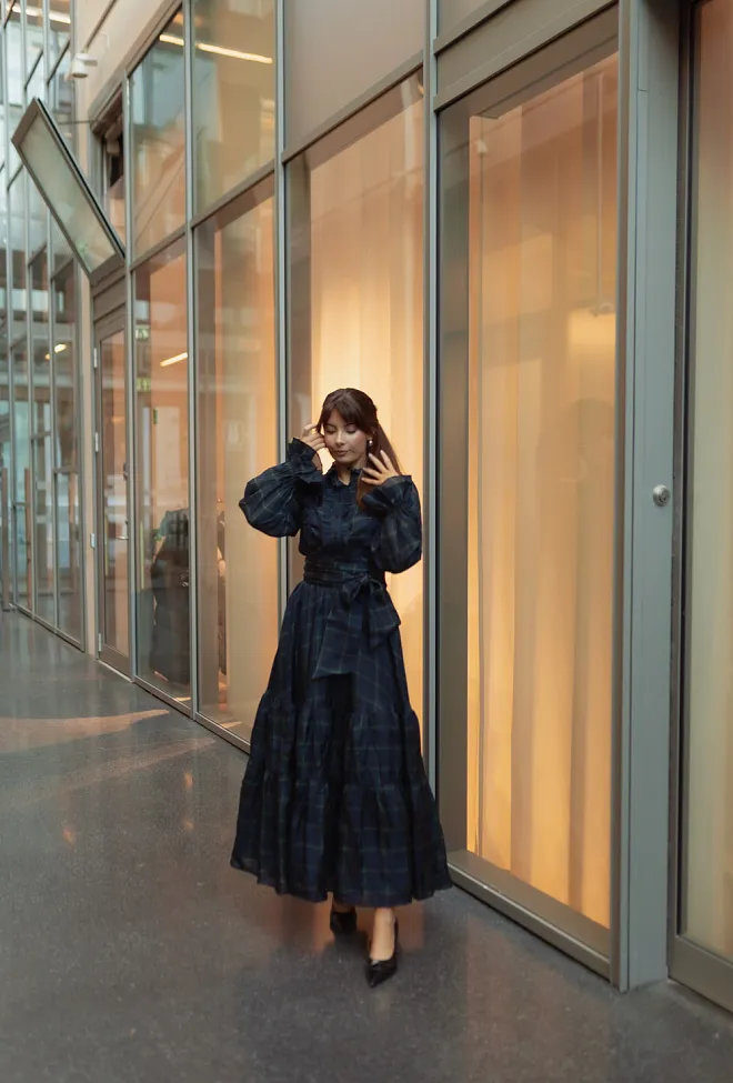 Confettibird Check Showpiece Dress Check maxikjole 2