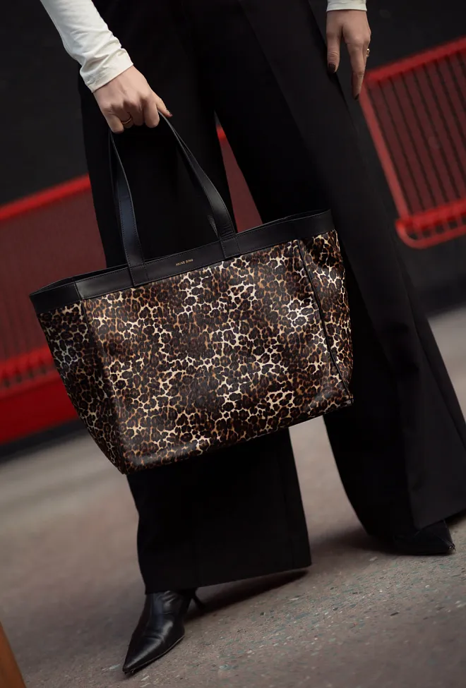 Anine Bing Medium Rio Tote Leopard Calf Hair veske 2