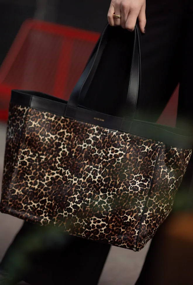 Anine Bing Medium Rio Tote Leopard Calf Hair veske 4