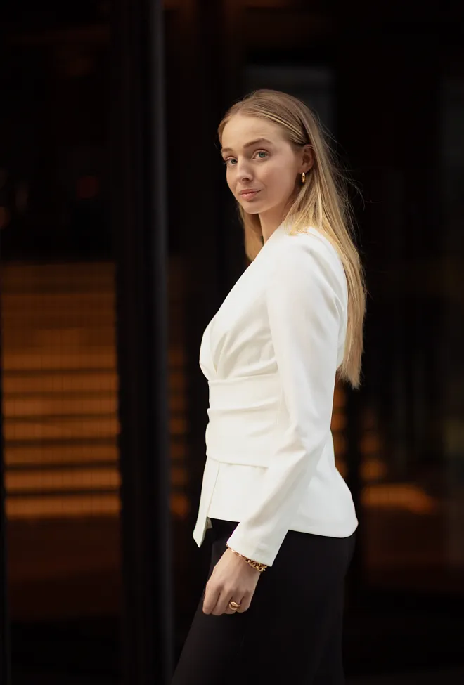 hiil studio Charlotte top white bluse hvit 3