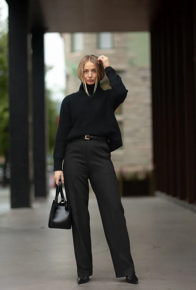 Hiil studio Mia Pant Black dressbukse 8