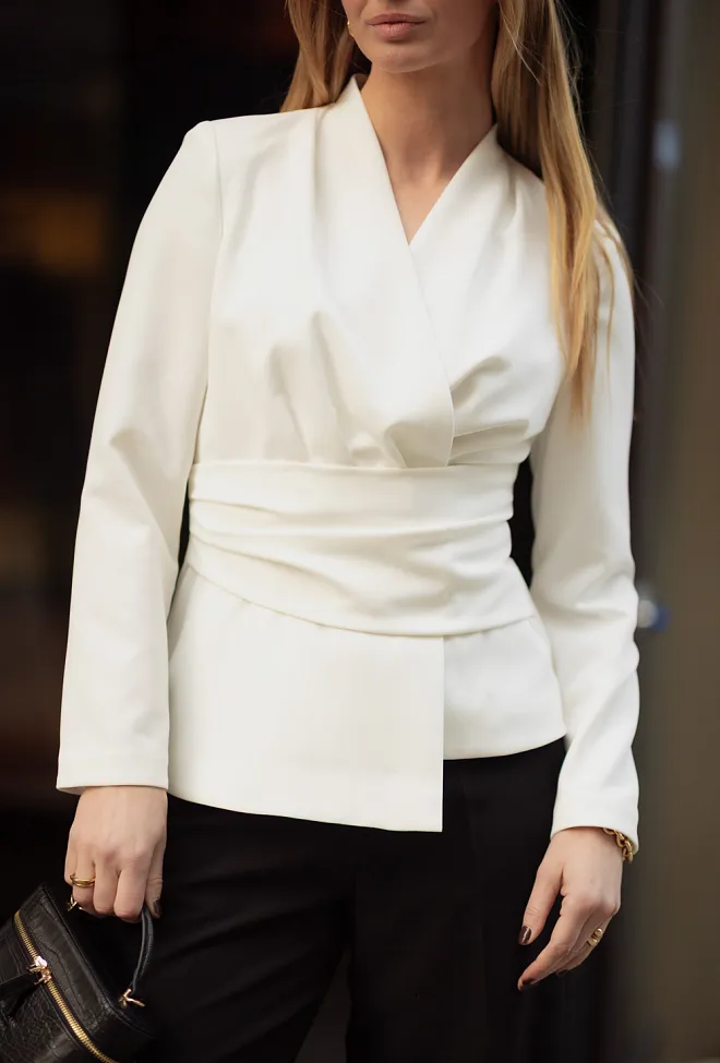 hiil studio Charlotte top white bluse hvit 2