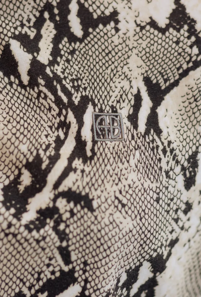 Anine Bing Avi Tee Washed Python t-skjorte 4