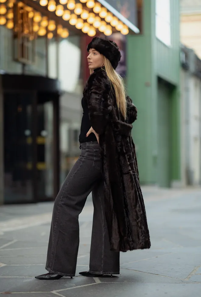 Twist & Tango Vaujany Faux Fur Coat Rich Brown fuskepels kåpe 3