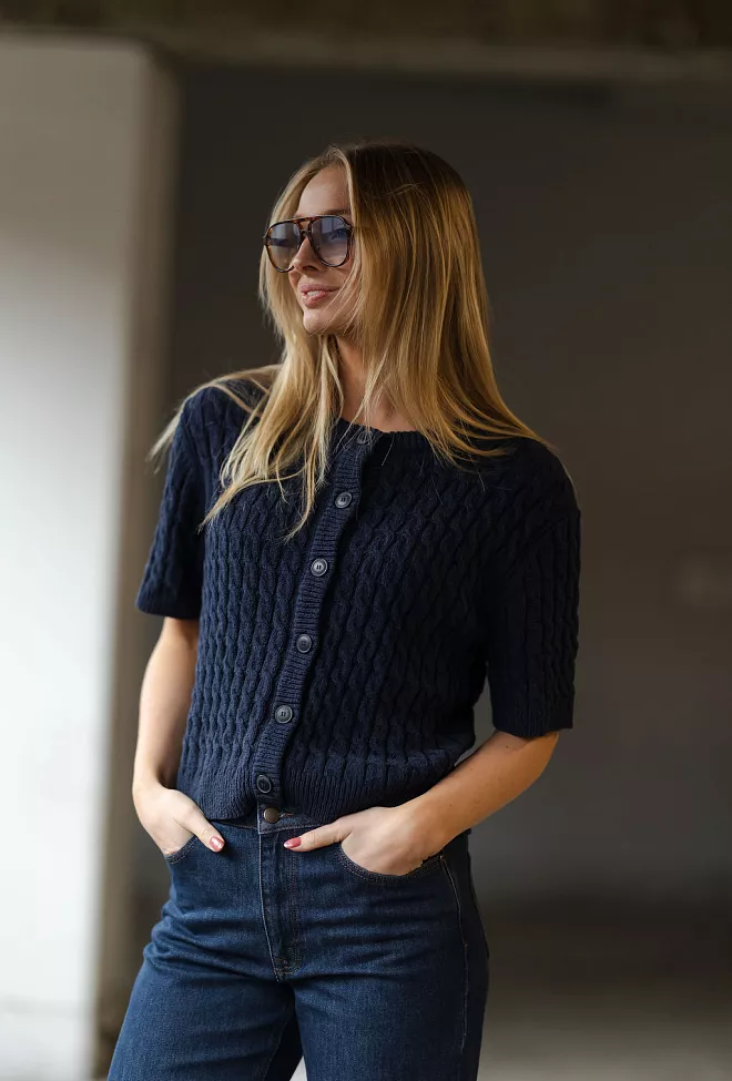 My Essential Wardrobe Diva MW Knit Cardigan After Midnight cardigan