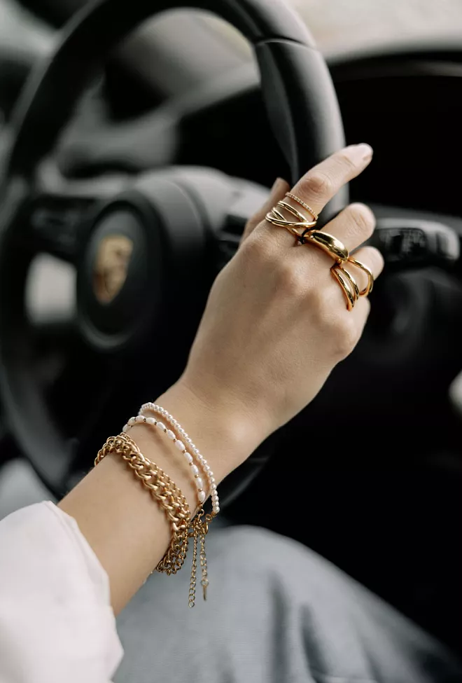 HiiL Studio Jewelry Bold Ring Gold 5