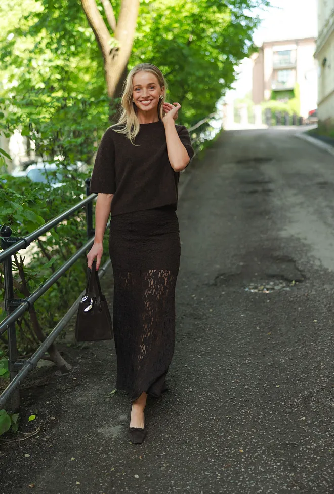 Twist&Tango Akasha Lace Skirt Mocha skjørt 2