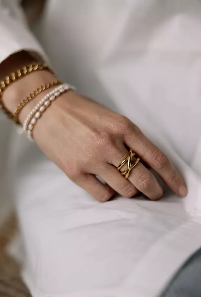HiiL Studio Jewelry 3in1 Ring Gold