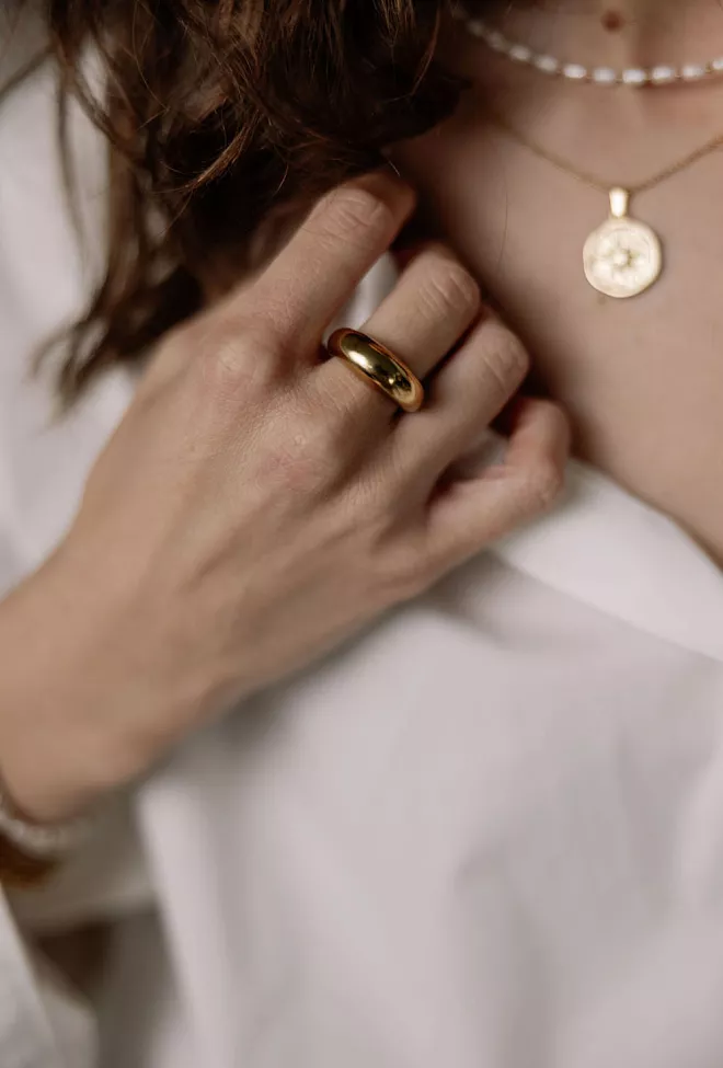 HiiL Studio Jewelry Bold Ring Gold
