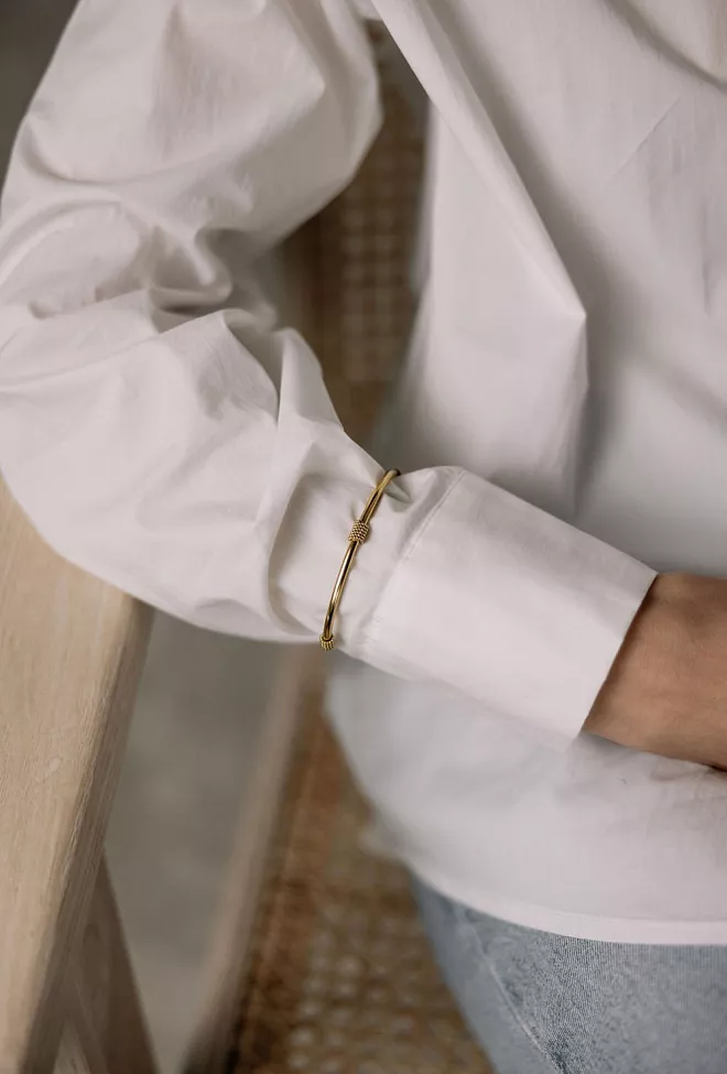 HiiL Studio Jewelry Simple Bangle Gold armbånd 