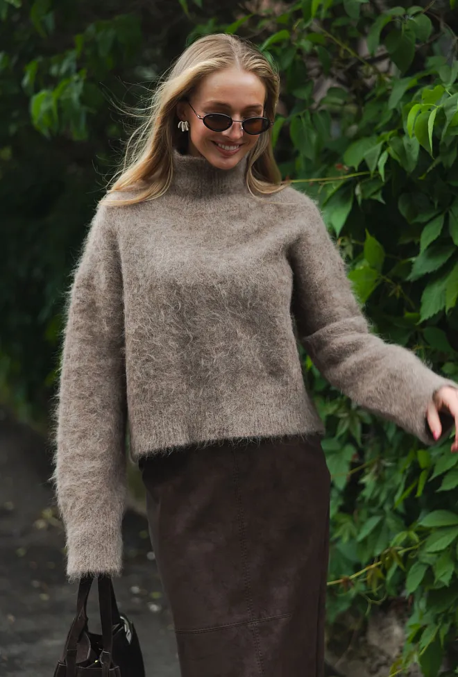 Twist&Tango Ritva Knitted Sweater Hazelnut genser 3