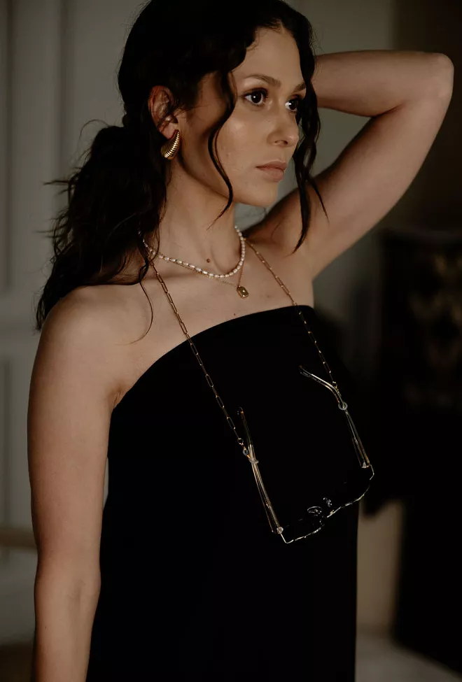 HiiL Studio Jewelry Sun Chain Gold brillelenke 