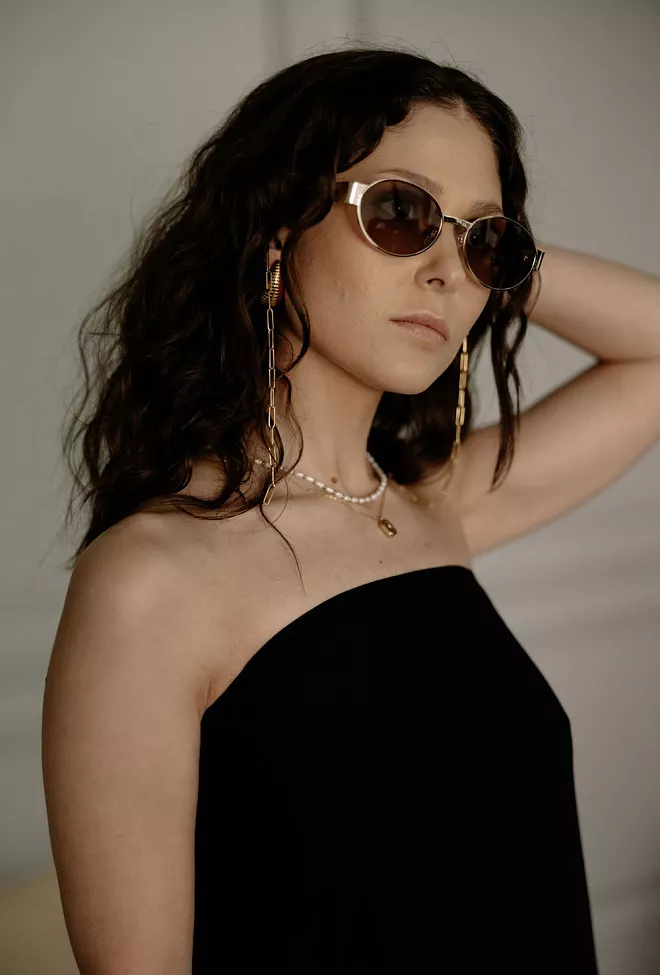 HiiL Studio Jewelry Sun Chain Gold brillelenke 5