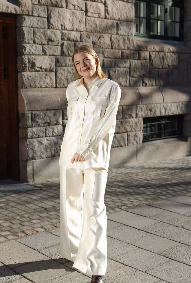Carma Collection Tanya Shirt Creme skjorte 4