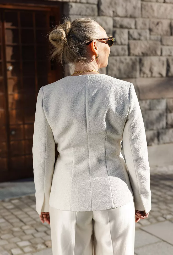 Carma Collection Tone Blazer Creme dressjakke 11