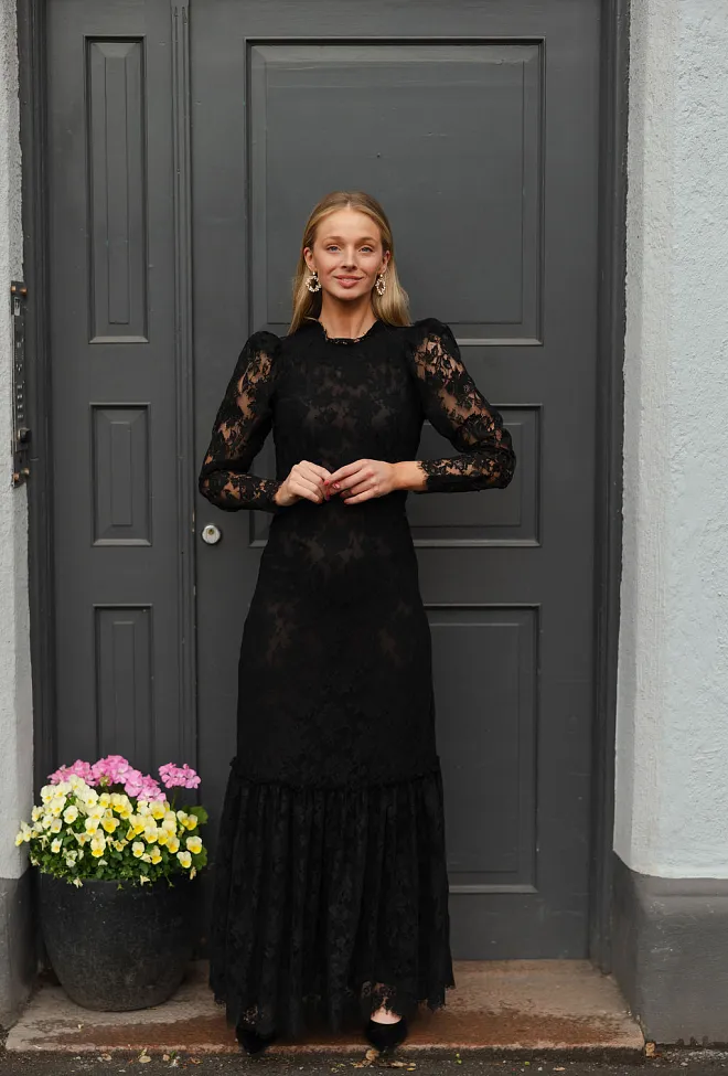 Pia Tjelta Harmony Maxi Dress Black kjole 7