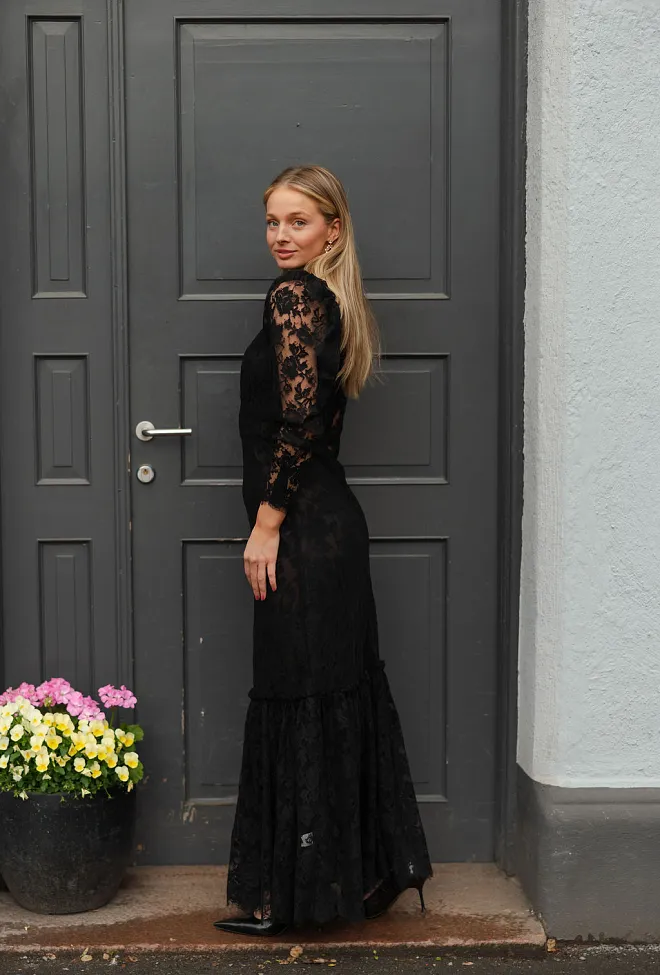 Pia Tjelta Harmony Maxi Dress Black kjole 3
