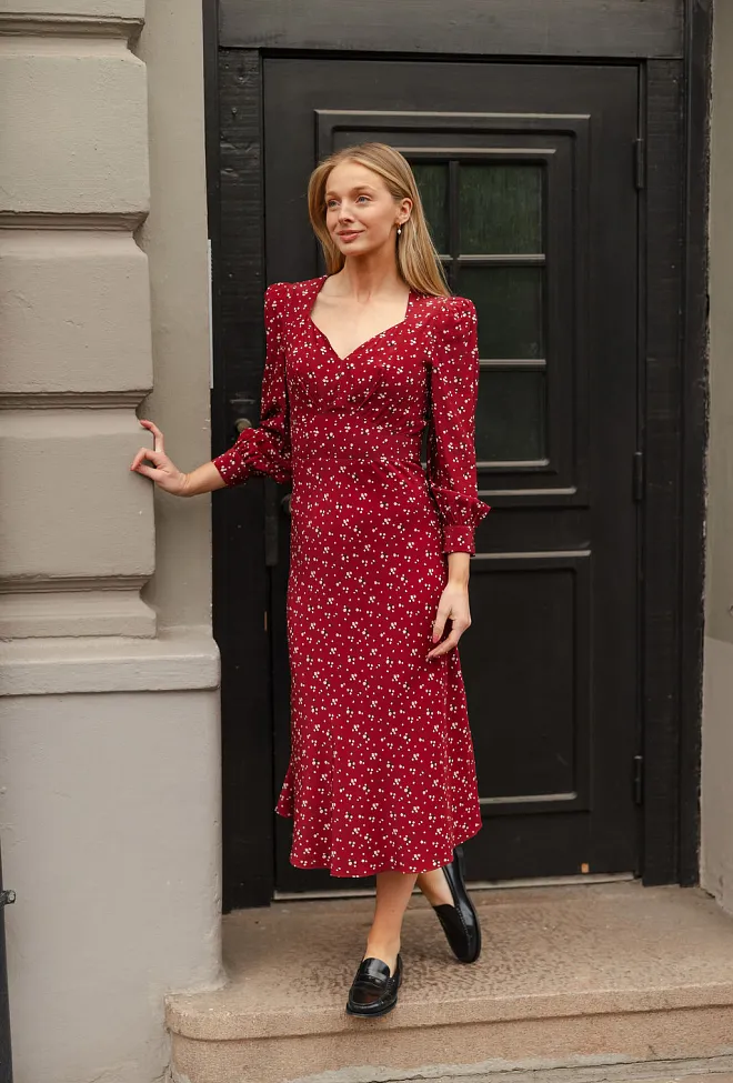 Pia Tjelta Miriam Tinkerbell Midi Dress Red midikjole 3