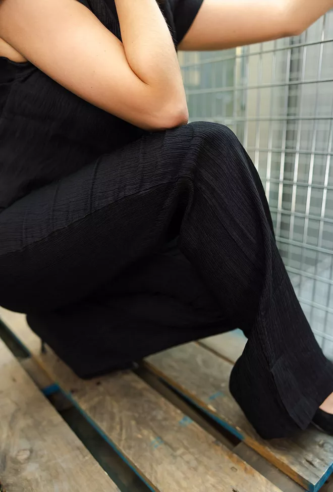 ANINE BING aden pant bukse sort 4