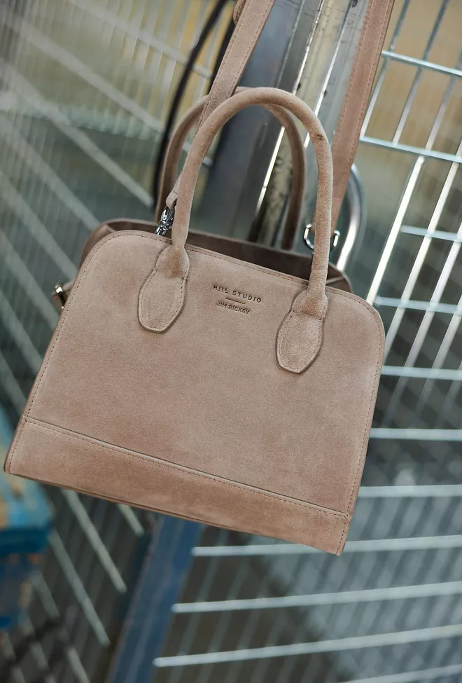 HiiL Studio x Jim Rickey HiiL Tote Small Suede Elephant vesker 2