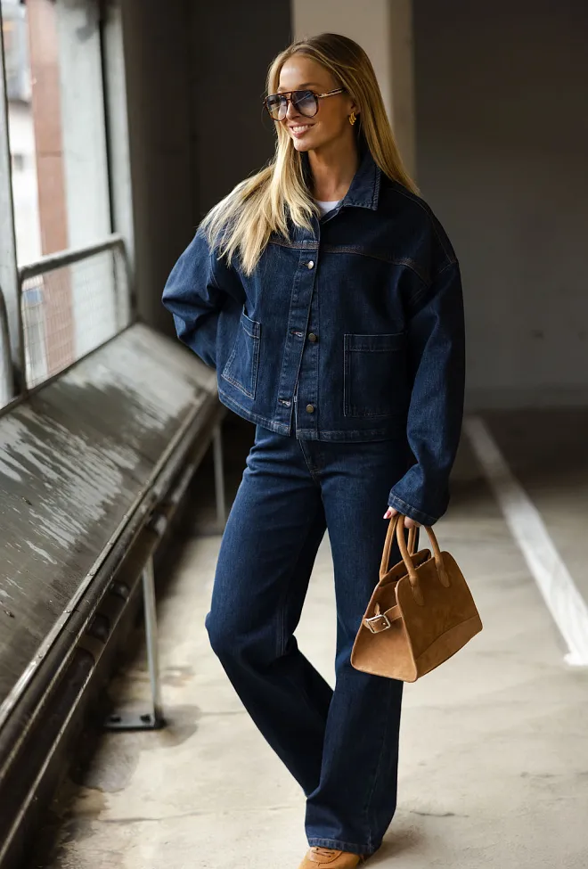  My essential wardrobe Malle MW 139 Deco Denim Jacket Dark Blue Un-Wash denimjakke 3