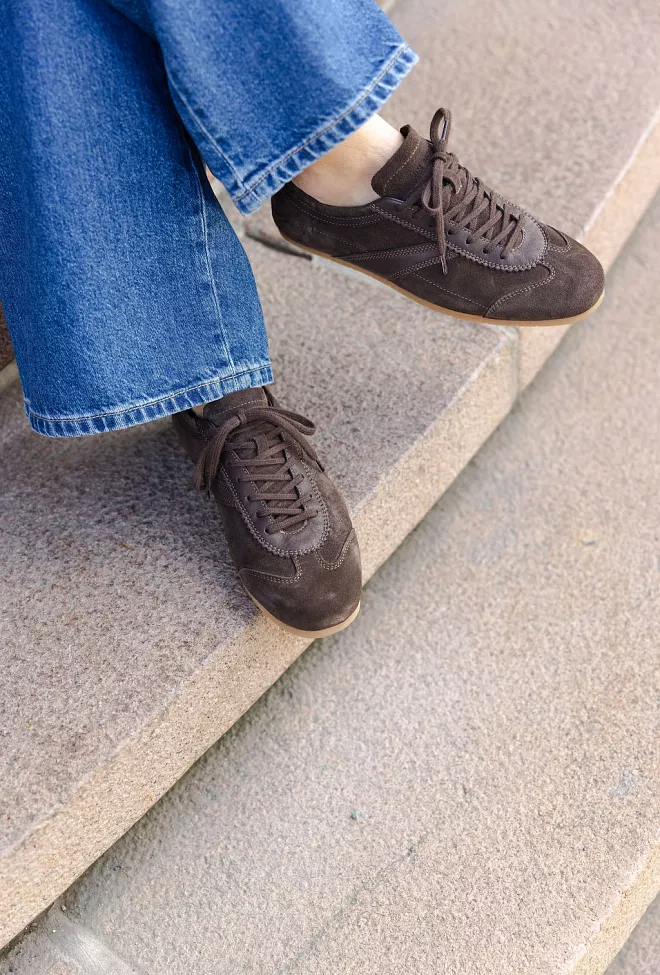 Jim Rickey Shade Suede/Leather Sneakers Truffle joggesko 3