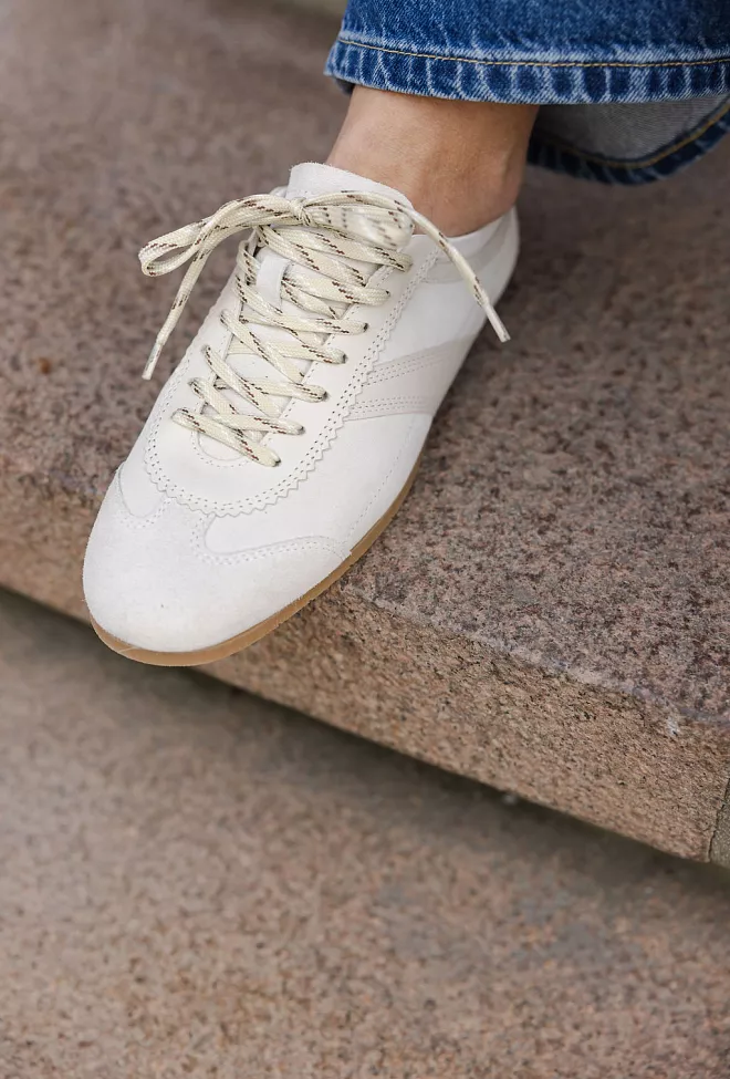 Jim Rickey Shade Suede/Leather Sneakers Offwhite joggesko 4