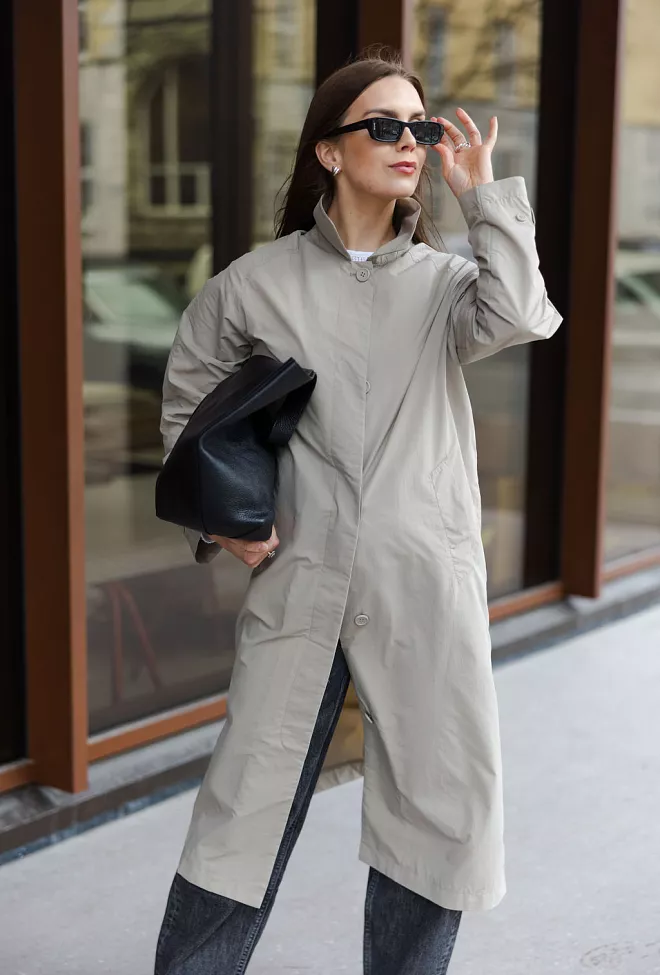 Scandinavian Edition sheer kåpe regnjakke khaki 1