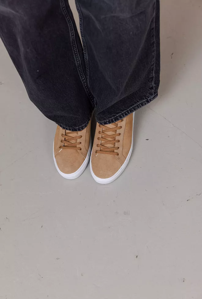 Jim Rickey Spin Suede Sneakers Taupe joggesko 2