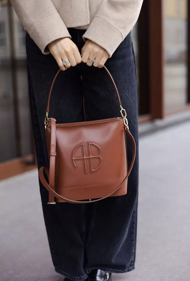 Anine bing Lili Bucket Bag Cognac veske 3