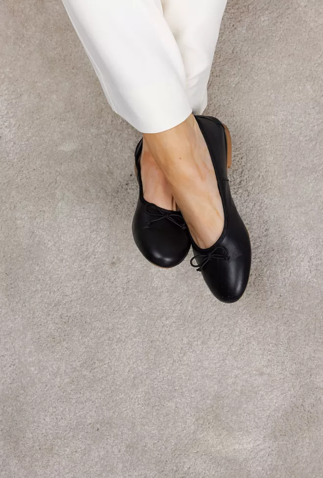 Bukela Merle Ballerina Black W/Contrast Sole ballerinasko 4