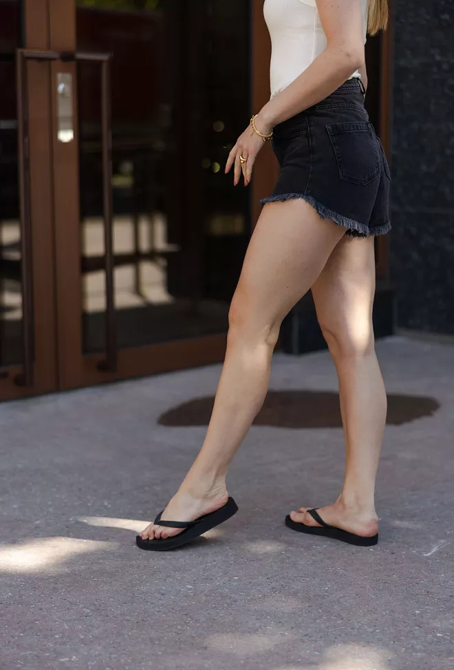 Envelope1976 Porto Shorts Washed Black denimshorts 3