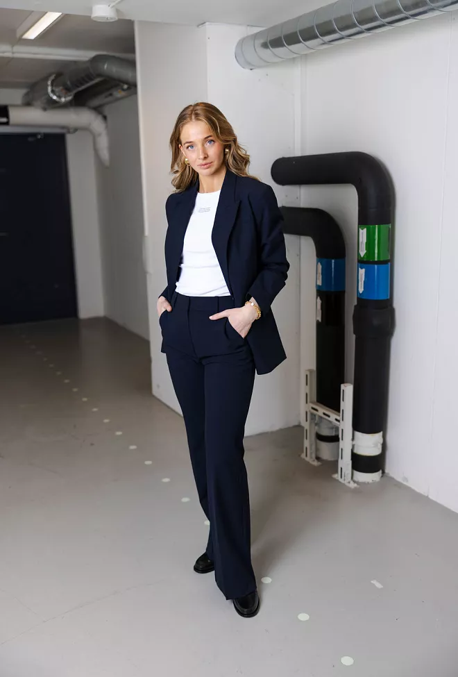 Five Units OliviaFV Long 285 Navy dressbukse 2