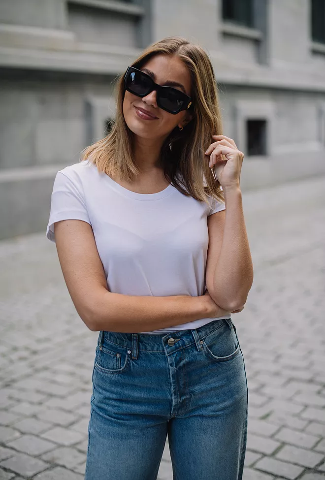 The product wmn bamboo o-neck t-shirt white 1