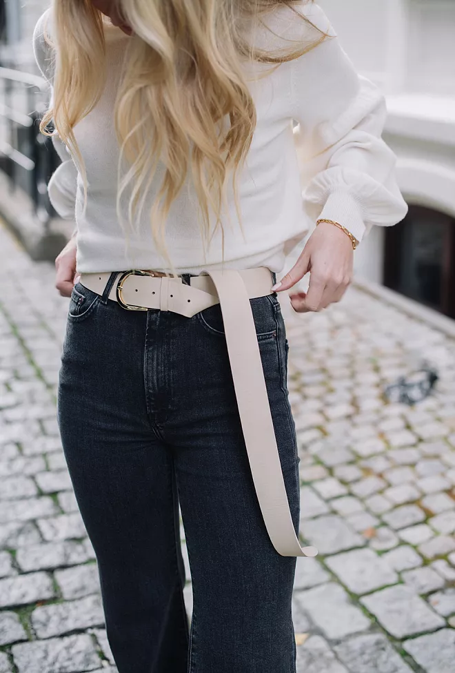 Anine Bing Chiara Belt Beige belte 1