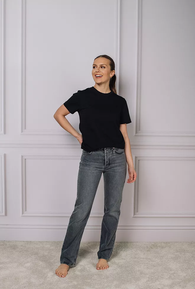 Dagmar Cotton T-Shirt Black t-skjorte 2