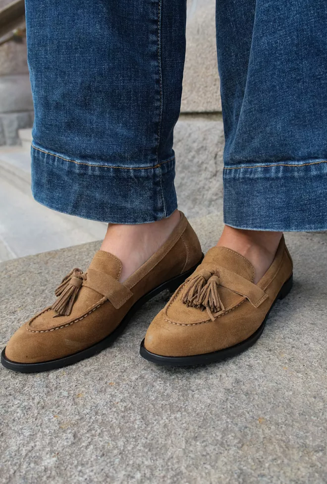 Bukela Serena Cognac loafers sko 4