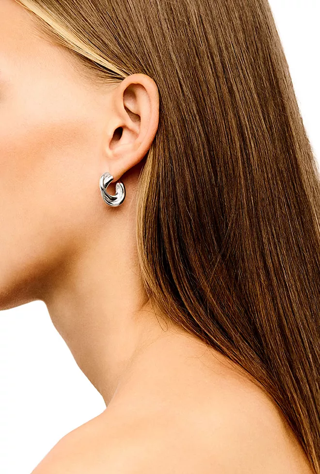 Lie Studio The Diana Earrings Silver øredobber 2