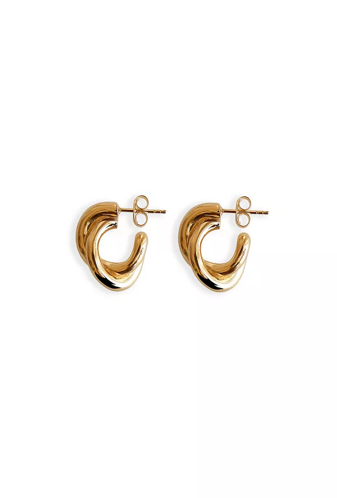Lie Studio The Diana Earrings Gold øredobber 4